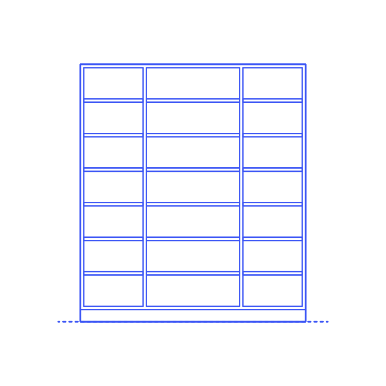 Layouts Pantries Reach In Framed Equal Standard Sticker Outline Svg File Free Vectors